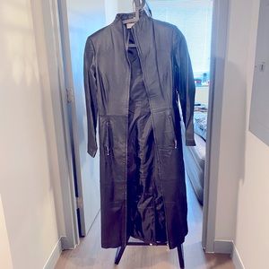 Long black trinity coat